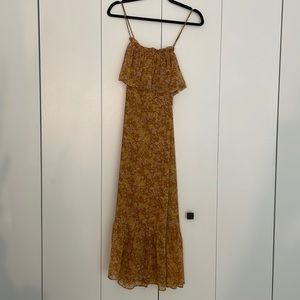 H&M yellow floral maxi